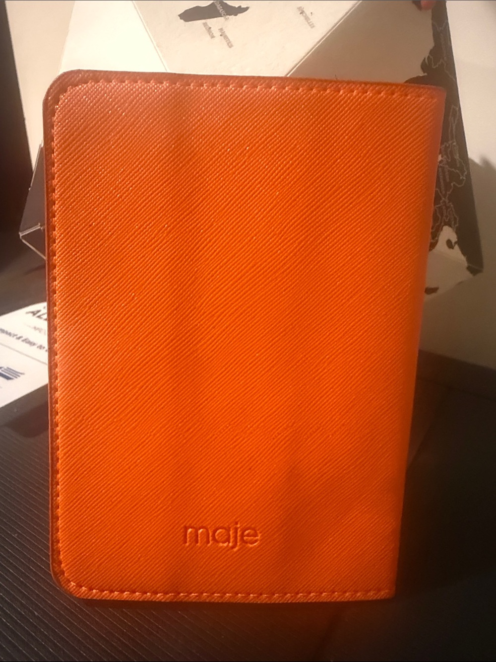 Maje Orange Textured Tablet Folio Cover